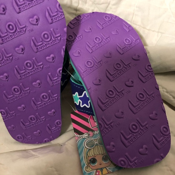 Lol surprise girls flip flops S 8/9 t - Picture 2 of 5